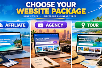 build a travel website for travel affiliates, travel agencies, or travel tours