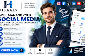 manage your social media, create content, boost engagement and generate leads