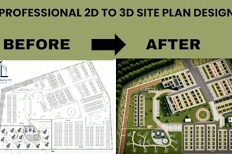 design professional 2d site plan, plot plan, property plan and site layout