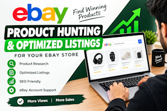 do ebay product hunting optimized listing for dropshipping