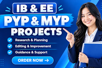 help in ib extended essay, ib ias, pyp myp projects feedback, improvements