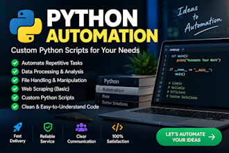 create python scripts for automation and simple tasks