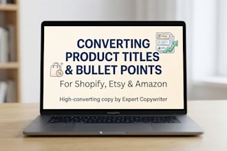 rewrite converting product title and bullet points