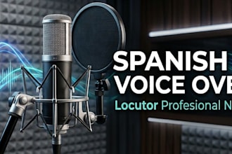 record a professional native spanish voice over