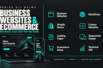 develop a responsive business website or ecommerce store
