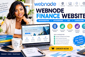 webnode bookkeeper tax investment consultant business finance accountant website