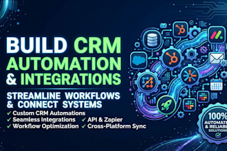 build CRM automation, workflow automation and integrations