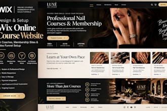 design wix online course website for coaches, membership site sales funnel setup