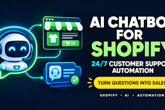 build an ai chatbot and customer support automation for shopify