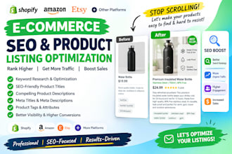 do ecommerce SEO and product optimization