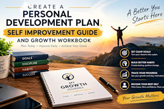 create a personal development plan, self improvement guide and growth
