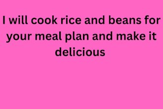 cook rice and beans for your meal plan and make it delicious