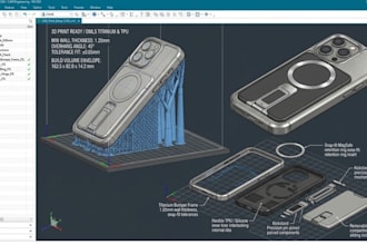create smart magsafe phone case design smart charging phone case 3d cad modeling