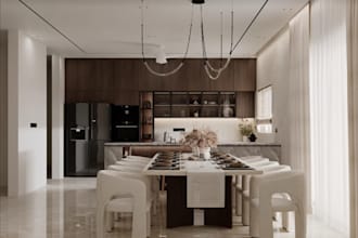 rebuild 3d residential interior,apartment layout,private living space,cgi render