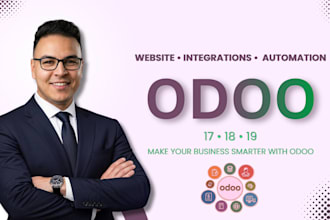do odoo setup and odoo customization as an odoo crm developer for odoo website