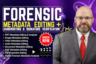 do metadata editing and correction, data extraction for image, document, audio