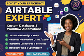 build airtable database CRM automation and softr client portal