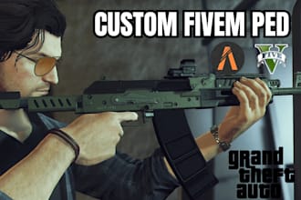 create fivem custom ped, fivem tattoo, gta 5 ped, fivem clothing, custom chains