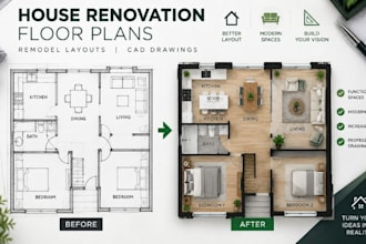 design house renovation floor plans remodel layouts cad drawings