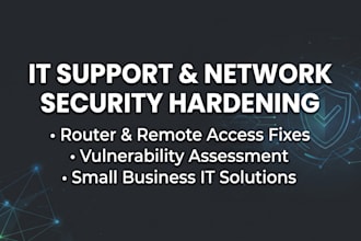 fix network configuration errors and secure remote access
