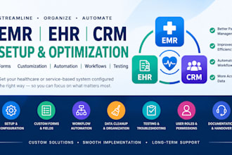 emr ehr CRM forms cleanup customization optimization automation workflow testing