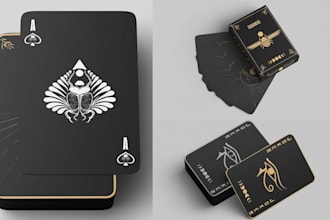 design custom luxury playing cards, premium card decks and packaging