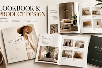 design lookbook brochure catalog and product presentation