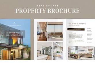 design real estate property brochure , executive summary, commercial investor om