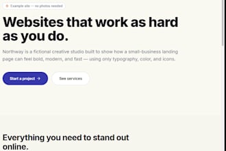 create website with full design and SEO