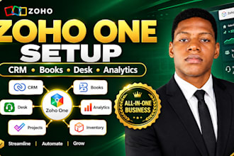 setup zoho CRM zoho one recruit people forms workdrive automation integration