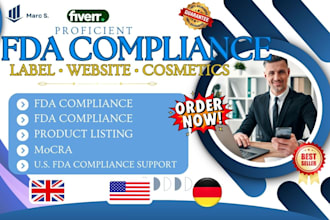 review your product label and website for fda compliance