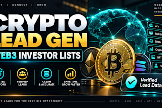 provide hot crypto lead generation and targeted web3 investor verified datasets