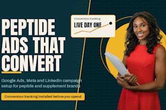 set up peptide ads peptide google ads peptide facebook ads campaign for sales