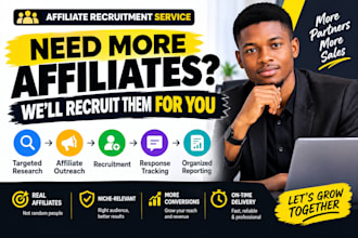 recruit targeted affiliate to grow your affiliate program