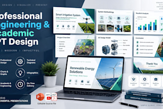 create a professional engineering or academic presentation