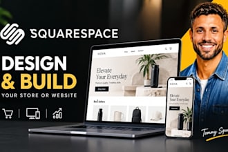 develop, design and build squarespace store squarespace website or store