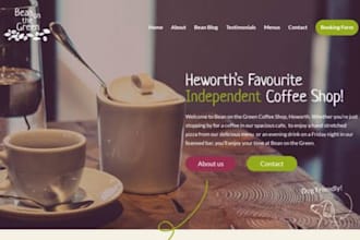 design wix cafe website coffee shop cafe restaurant food service website