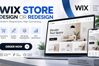 design wix website redesign wix website wix studio development ecommerce stores