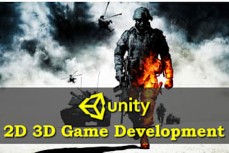 develop a unity 2d 3d mobile game, multiplayer game, android and ios game