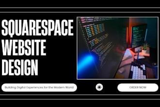 develop, design and build squarespace store, squarespace website or squarespace