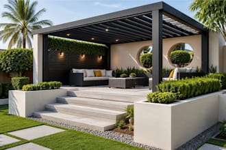 design gardens backyard pools pergola patios and landscapes with 3d renders