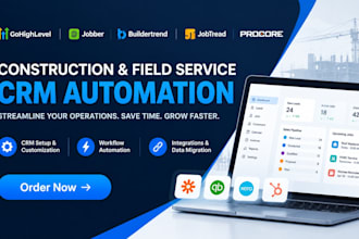 gohighlevel jobber jobnimbus procore buildertrend jobtread zapier automation