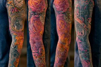 make a traditional japanese irezumi tattoo