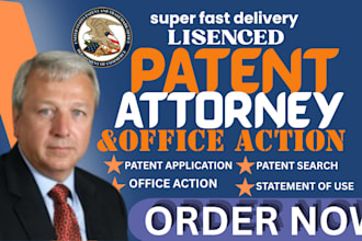 be your patent attorney for patent application, drafting and prosecution