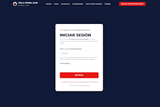 build a custom web app with login, dashboard and secure backend
