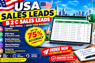 provide 1 million USA b2c sales leads
