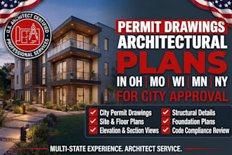 do city permit drawings as architect in ohio missouri wisconsin minnesota ny