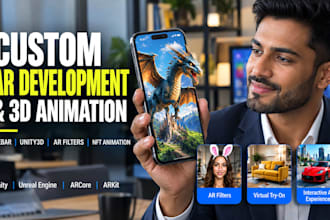 develop custom ar VR app development mobile ar app webar and unity3d developer