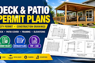 design deck and patio cover permit drawings