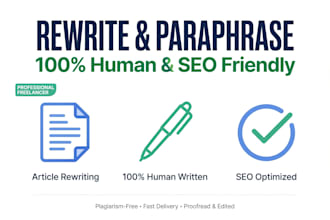 rewrite paraphrase ai content to human